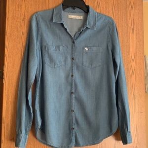 Denim Abercombie &Fitch top